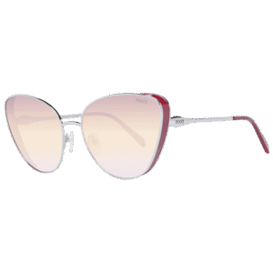Pucci Katzenaugen Sonnenbrille EP0186 6116T in Silber – 45° Seitenansicht