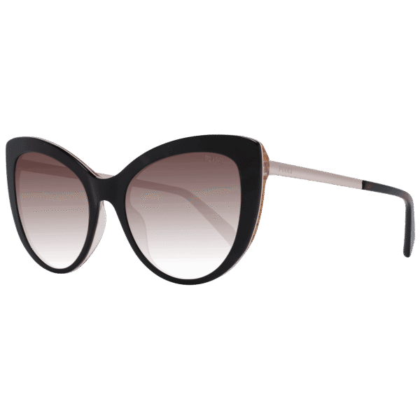 Pucci Schmetterling Sonnenbrille EP0191 5652F in Braun – 45° Seitenansicht