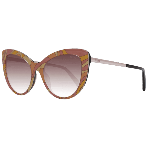 Pucci Katzenaugen Sonnenbrille EP0191 5674F in Mehrfarbig – 45° Seitenansicht