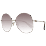 Max Mara Rund Sonnenbrille MM0034 6032F in Gold – 45° Seitenansicht