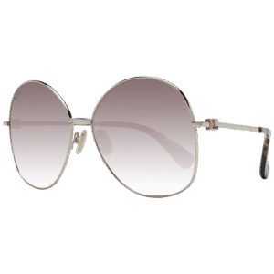 Max Mara Rund Sonnenbrille MM0034 6032F in Gold – 45° Seitenansicht