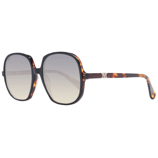 Max Mara Rechteck Sonnenbrille MM0036 5805K in Braun – 45° Seitenansicht