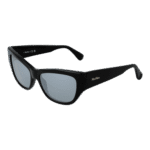 Max Mara Katzenaugen Sonnenbrille MM0041 5601A in Schwarz – 45° Seitenansicht