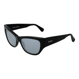 Max Mara Katzenaugen Sonnenbrille MM0041 5601A in Schwarz – 45° Seitenansicht