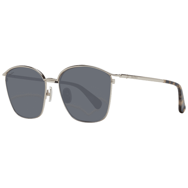 Max Mara Quadrat Sonnenbrille MM0043 5553N in Gold – 45° Seitenansicht
