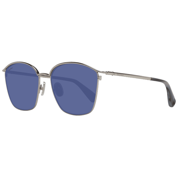 Max Mara Quadrat Sonnenbrille MM0043 5563V in Silber – 45° Seitenansicht
