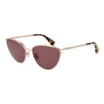 Max Mara Katzenaugen Sonnenbrille MM0044 5653E in Gold – 45° Seitenansicht