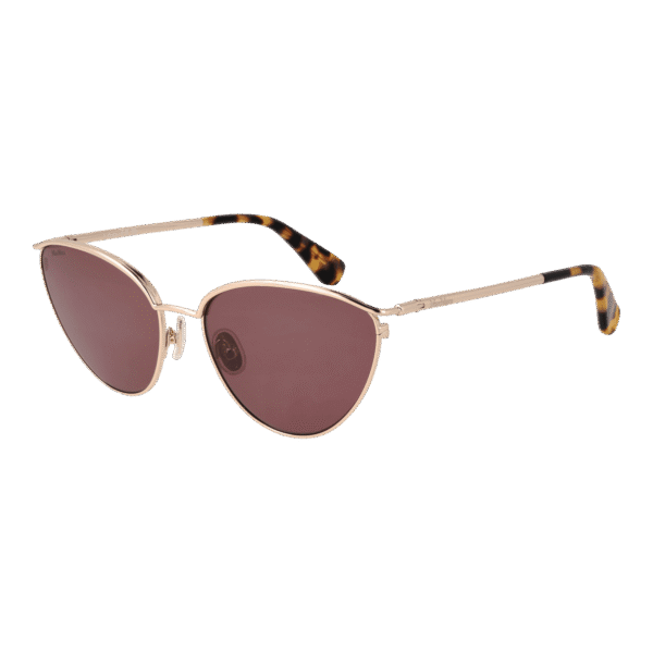 Max Mara Katzenaugen Sonnenbrille MM0044 5653E in Gold – 45° Seitenansicht