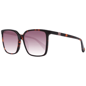 Max Mara Quadrat Sonnenbrille MM0046 5754T in Rot – 45° Seitenansicht