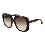 Max Mara Rund Sonnenbrille MM0047 5652F in Braun – 45° Seitenansicht