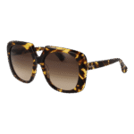 Max Mara Schmetterling Sonnenbrille MM0047 5653F in Braun – 45° Seitenansicht