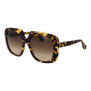 Max Mara Schmetterling Sonnenbrille MM0047 5653F in Braun – 45° Seitenansicht