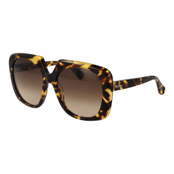 Max Mara Schmetterling Sonnenbrille MM0047 5653F in Braun – 45° Seitenansicht