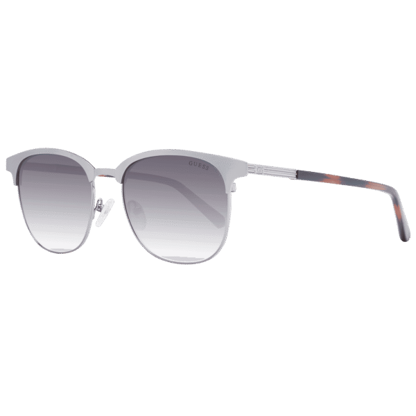 Guess Browline Sonnenbrille GU00052 5408P in Silber – 45° Seitenansicht