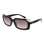 Guess Rechteck Sonnenbrille GU7841 5901B in Schwarz – 45° Seitenansicht