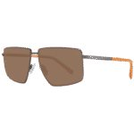 Timberland Rechteck Sonnenbrille TB9286 5948H in Braun – 45° Seitenansicht
