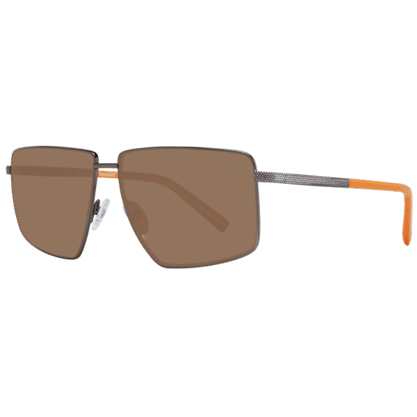 Timberland Rechteck Sonnenbrille TB9286 5948H in Braun – 45° Seitenansicht