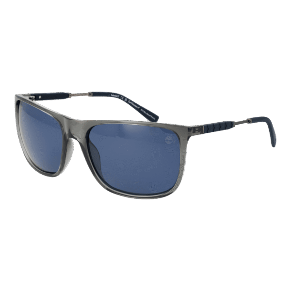Timberland Sonnenbrille TB9281 6220D – 45° Seitenansicht Timberland Rechteck Sonnenbrille TB9281 6220D in Grau – 45° Seitenansicht