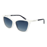 Skechers Katzenaugen Sonnenbrille SE6170 5721D in Weiß – 45° Seitenansicht