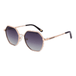 Skechers Geometric Sonnenbrille SE6178 5228D in Rosé Gold – 45° Seitenansicht