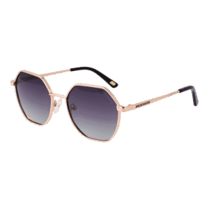 Skechers Geometric Sonnenbrille SE6178 5228D in Rosé Gold – 45° Seitenansicht