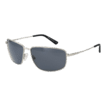 BMW Motorsport Rechteck Sonnenbrille BS0027 6217D in Silber – 45° Seitenansicht