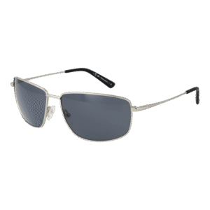 BMW Motorsport Rechteck Sonnenbrille BS0027 6217D in Silber – 45° Seitenansicht