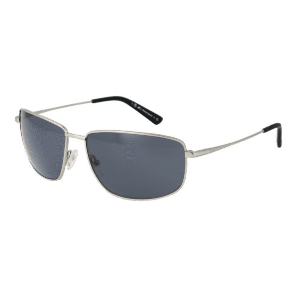 BMW Motorsport Rechteck Sonnenbrille BS0027 6217D in Silber – 45° Seitenansicht