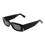 GCDS Rechteck Sonnenbrille GD0020 5201A in Schwarz – 45° Seitenansicht