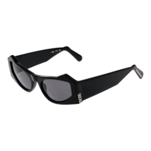 GCDS Katzenaugen Sonnenbrille GD0022 5301A in Schwarz – 45° Seitenansicht