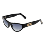 GCDS Katzenaugen Sonnenbrille GD0024 5501B in Schwarz – 45° Seitenansicht