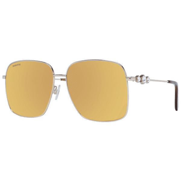 Swarovski Sonnenbrille SK0379-H 5932G – 45° Seitenansicht Swarovski Quadrat Sonnenbrille SK0379-H 5932G in Gold – 45° Seitenansicht