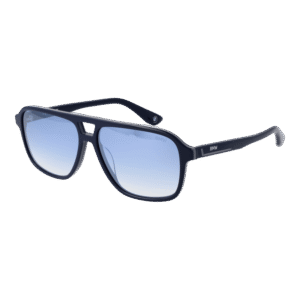 BMW Pilotenbrille Sonnenbrille BW0039 5892W in Blau – 45° Seitenansicht