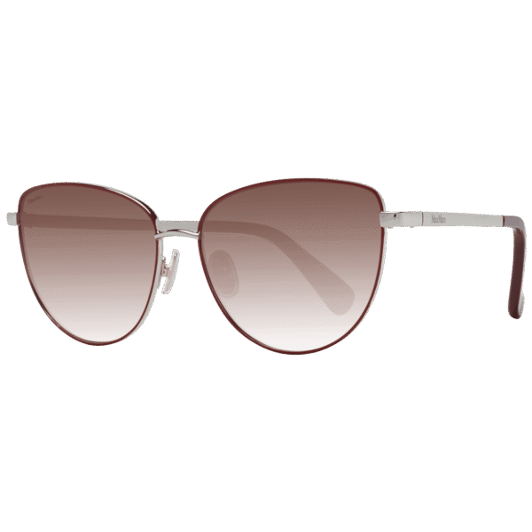 Max Mara Schmetterling Sonnenbrille MM0053 5732F in Rot – 45° Seitenansicht