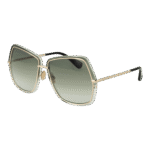 Max Mara Quadrat Sonnenbrille MM0054 6132P in Grün – 45° Seitenansicht