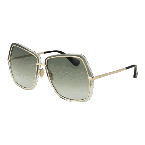 Max Mara Sonnenbrille MM0054 6132P – 45° Seitenansicht Max Mara Quadrat Sonnenbrille MM0054 6132P in Grün – 45° Seitenansicht