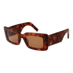 Tod's Rechteck Sonnenbrille TO0348 5253E in Blau – 45° Seitenansicht