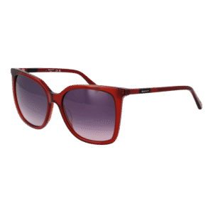 Gant Schmetterling Sonnenbrille GA8093 5566B in Rot – 45° Seitenansicht