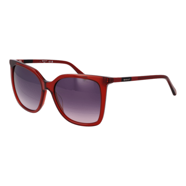 Gant Schmetterling Sonnenbrille GA8093 5566B in Rot – 45° Seitenansicht