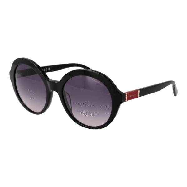 Gant Rund Sonnenbrille GA8094 5501B in Schwarz – 45° Seitenansicht