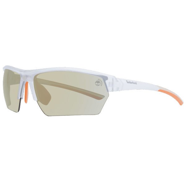 Timberland Rechteck Sonnenbrille TB9294 7226R in Weiß – 45° Seitenansicht