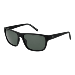 Timberland Rechteck Sonnenbrille TB9296 6002R in Schwarz – 45° Seitenansicht