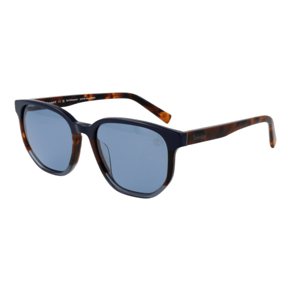 Timberland Rund Sonnenbrille TB9305-H 5452D in Braun – 45° Seitenansicht