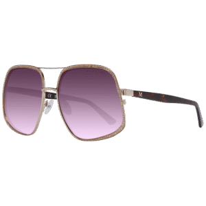 Marciano by Guess Quadrat Sonnenbrille GM0826 6032T in Gold – 45° Seitenansicht