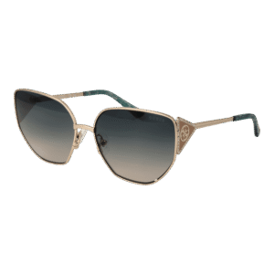 Guess Schmetterling Sonnenbrille GU7875 6033W in Gold – 45° Seitenansicht