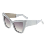 GCDS Katzenaugen Sonnenbrille GD0026 5321G in Weiß – 45° Seitenansicht