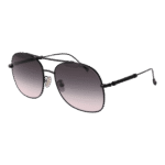 Tod's Rund Sonnenbrille TO0357 5801B in Schwarz – 45° Seitenansicht