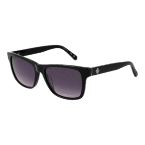 Gant Quadrat Sonnenbrille GA7227 5601B in Schwarz – 45° Seitenansicht