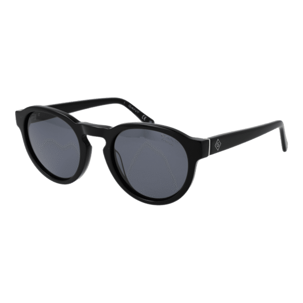 Gant Rund Sonnenbrille GA7228 5201A in Schwarz – 45° Seitenansicht