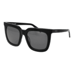 Pucci Rechteck Sonnenbrille EP0201 5401A in Schwarz – 45° Seitenansicht